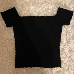 Black Off the Shoulder Top